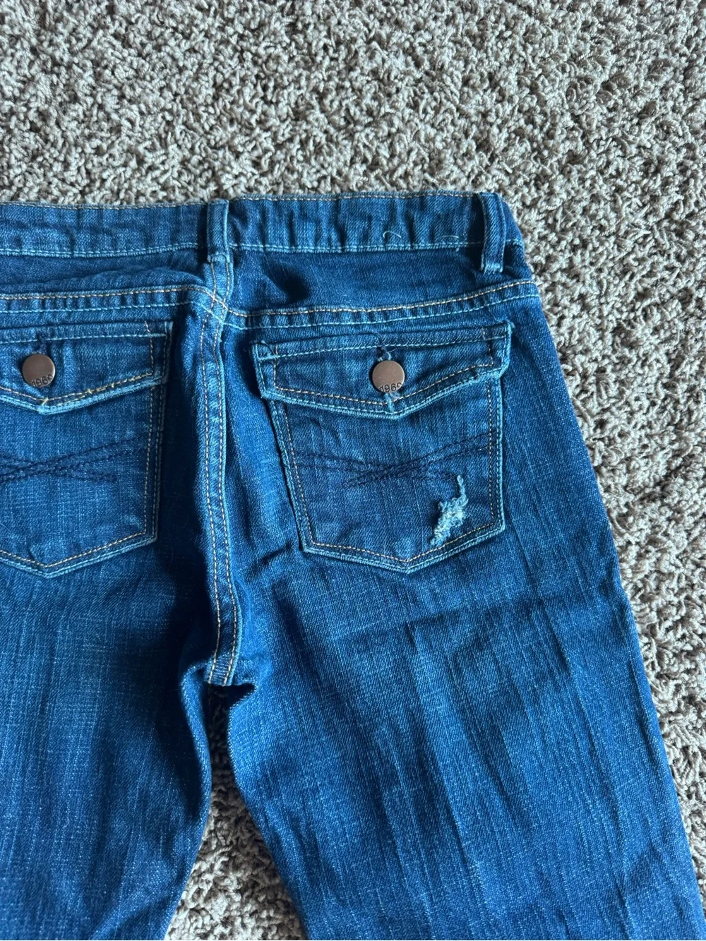 Girls 1969 Gap Dark Blue Stretch straight Jeans
